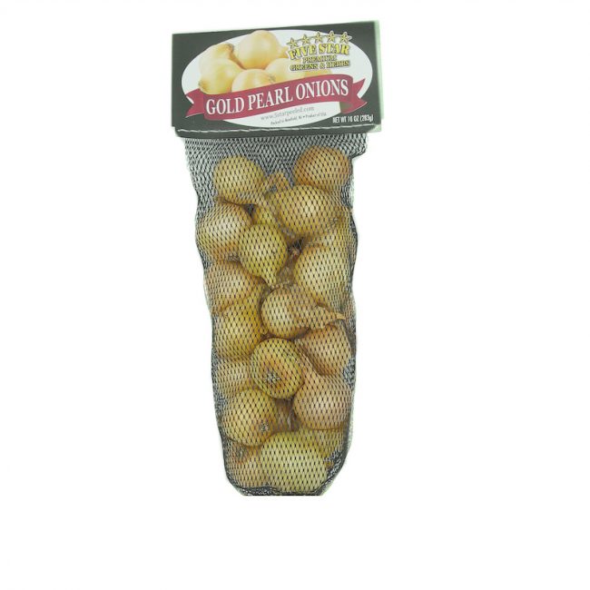 Unpeeled Gold Pearl Onions | Five Star Premium