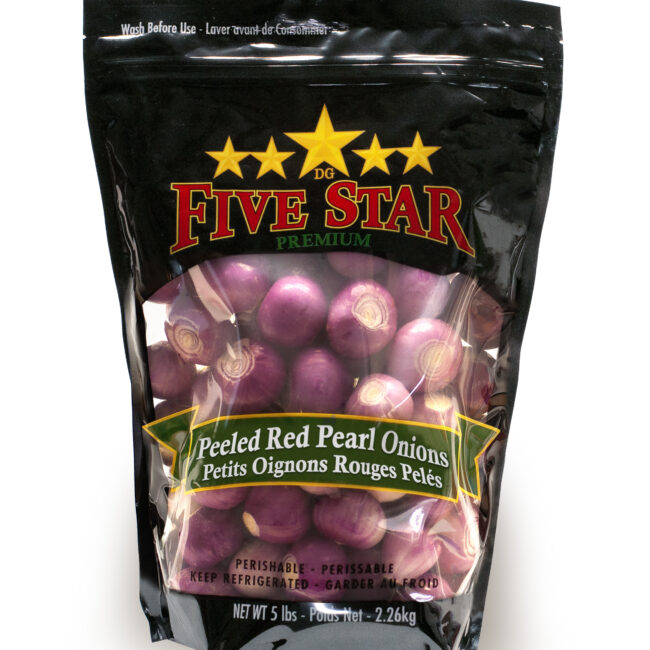 Peeled Red Pearl Onions 5lb